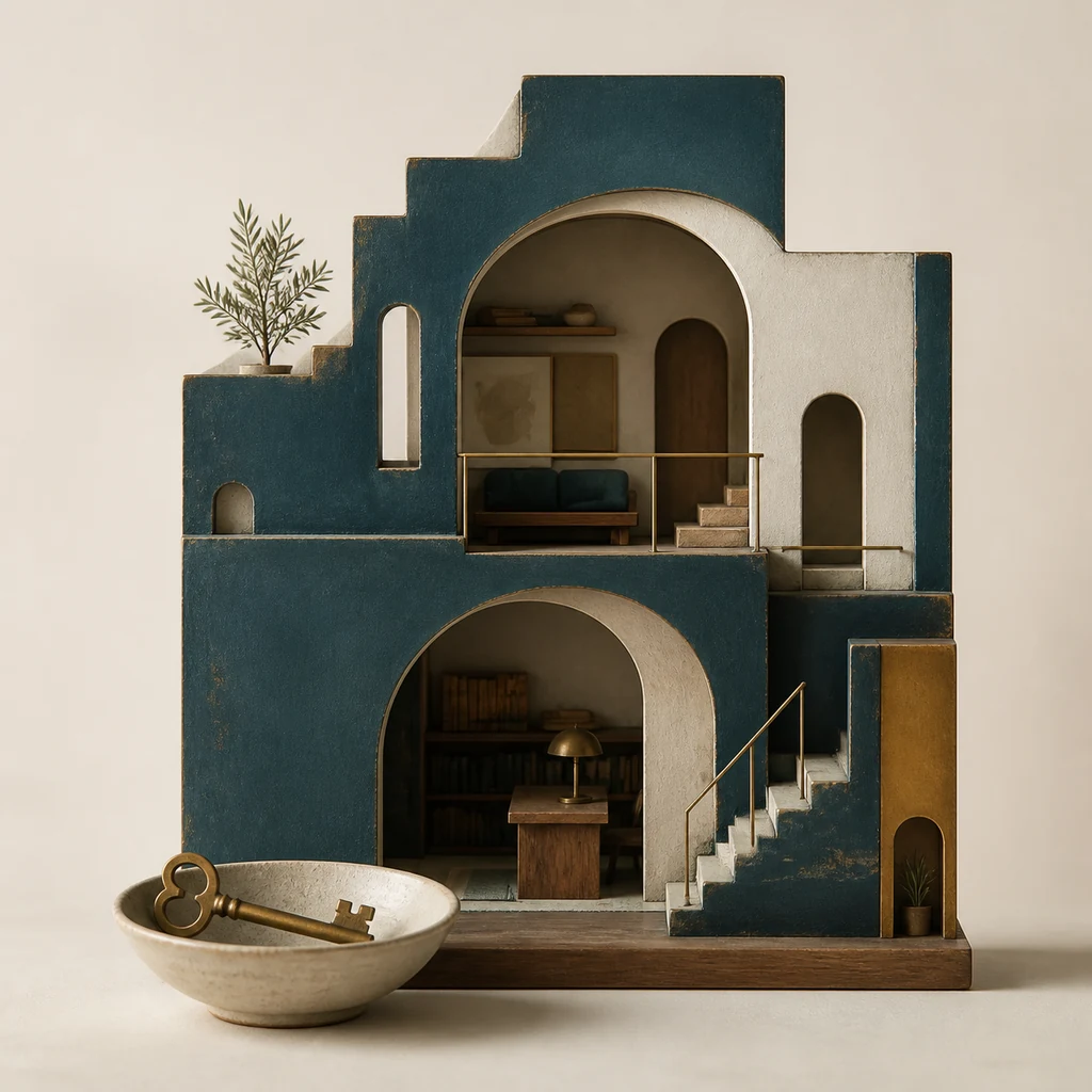 Architectural still life accompanying your arrangement data