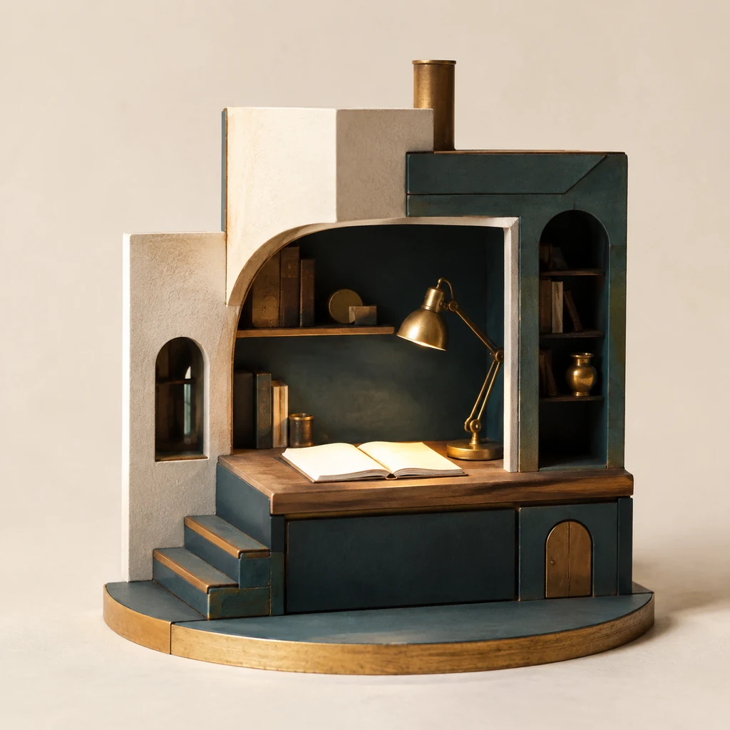 Architectural still life accompanying advertising and purchases