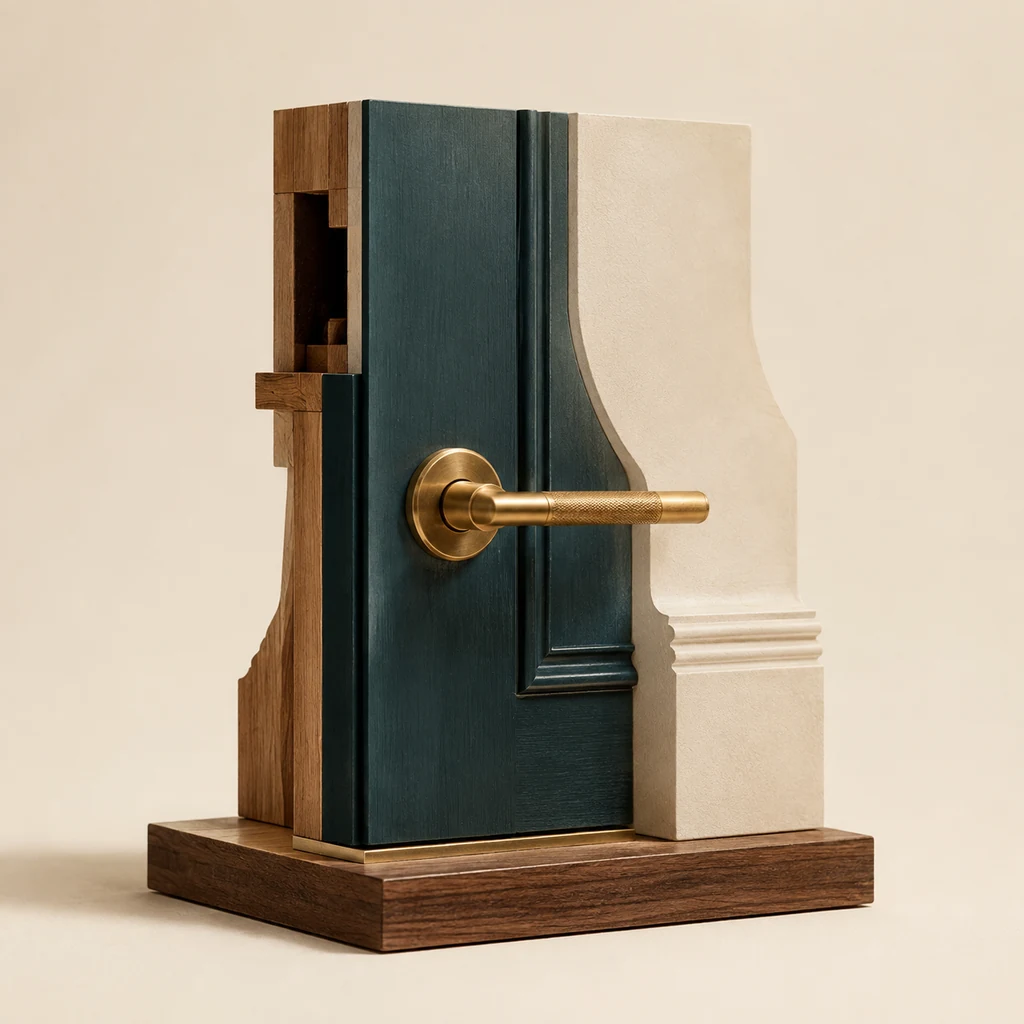 Architectural still life accompanying intended use and content